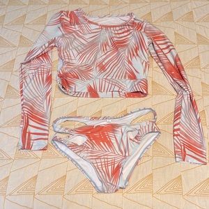 Women’s two piece bathing suit/rash guard